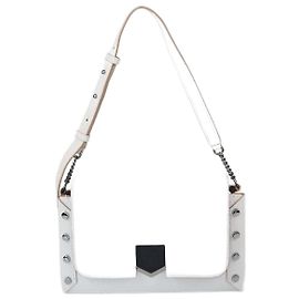 Borsa a Spalla Locket Bianca Jimmy Choo