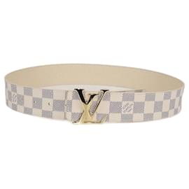 LV Initiales Gürtel aus Damier Azur Canvas von Louis Vuitton 80