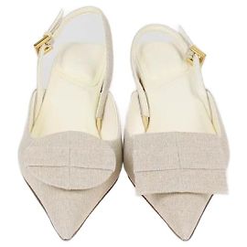 Jacquemus Beige Chiaro I Low Duelo Slingback Pumps