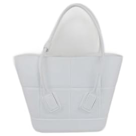 Bottega Veneta Mini Arco Tote in Gomma Bianca