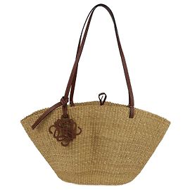 Borsa a secchiello piccola intrecciata Loewe marrone/tan