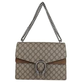 Gucci Beige GG Supreme Medium Dionysus Schultertasche
