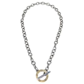 Gucci Icon Halskette aus 18k Gelbgold und Stahl