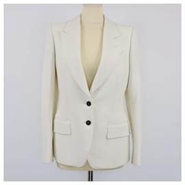 Weißer einreihiger Blazer von Tom Ford