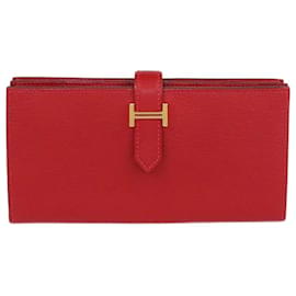 Portafoglio Bearn Rosso Vivo di Hermes - Hermès