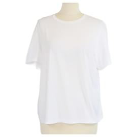 T-shirt bianca con collo rotondo Toteme - Totême