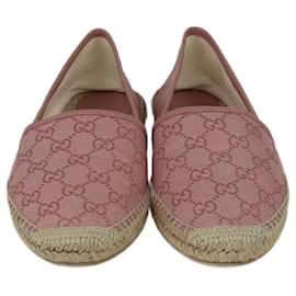 Gucci Pink GG Espadrille Flats