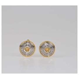 Zweifarbige Vanitas-Ohrringe von Gianni Versace
