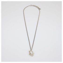 Collana Pendente Obliquo in Cristallo Bicolore Christian Dior