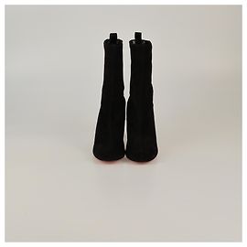 Christian Louboutin Black Gena Mid Boots
