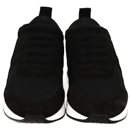 Sneakers basse in mesh nero/marrone Hermès