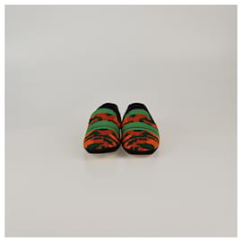 Mocassini piatti intrecciati multicolori Loewe