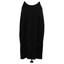 Vestido midi negro sin mangas Saint Laurent