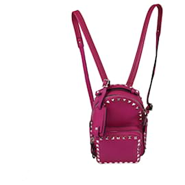 Zaino Mini Rockstud Magenta Valentino