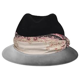 Schwarzer Fedora-Hut von Etro