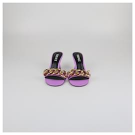 Sandali Catena Medusa Viola Versace