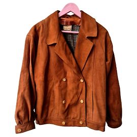Chaqueta de ante caramelo vintage Loewe – Rara de los 80/90