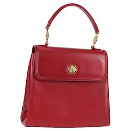 VERSACE Handtasche aus rotem Leder mit Gold Auth ac3851V - Versace