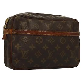 LOUIS VUITTON Monogram Compiegne 23 Clutch Bag M51847 LV Auth yk18793