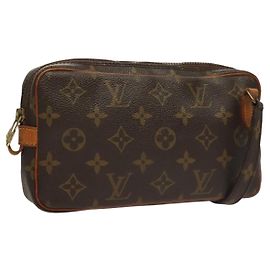 LOUIS VUITTON Monogram Marly Bandouliere Schultertasche M51828 LV Auth 132680