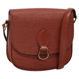 LOUIS VUITTON Borsa a Spalla Epi Saint Cloud PM Marrone M52213 LV Auth 134622