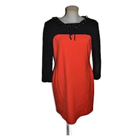 Moschino Cheap And Chic Dress Black Red
