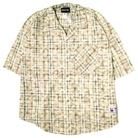 Autre Marque Gracias CHEMISETAS DE CUELLO ABIERTO A CUADROS Camisa de algodón Edición limitada