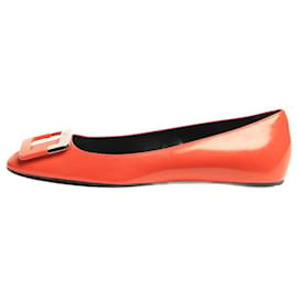 Roger Vivier Ballerine in pelle arancione - taglia EU 37.5 (UK 4.5)