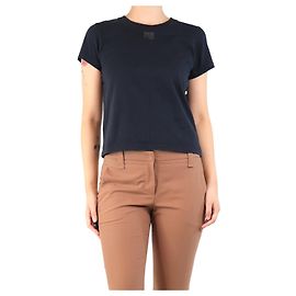 Alexander Wang Camiseta negra cropped con logo - talla S
