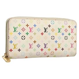 Cartera Zippy Monograma Multicolor Louis Vuitton Blanca M60241 LV Auth ki5819