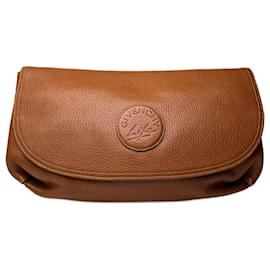 Clutch in pelle vintage Givenchy marrone