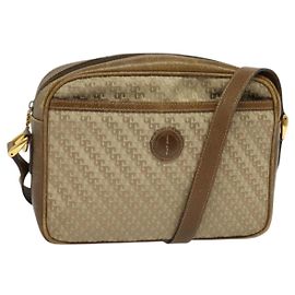 Borsa a Spalla GUCCI Tela Beige Oro 007 115 0162 Auth BA4154