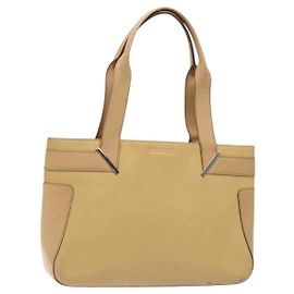 Gucci Borsa Tote in pelle beige argento 002 1135 Auth 132207