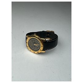 Vintage Fendi 2 Face Uhr Gold schwarz