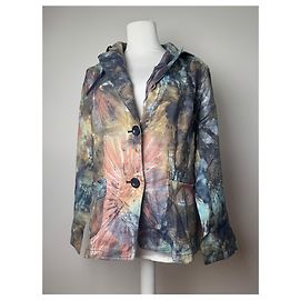 Autre Marque Camisa de denim multicolor vintage Kansai Yamamoto M