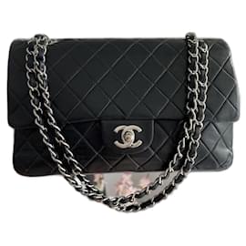 Chanel Timeless Lammleder Handtasche Schwarz 25