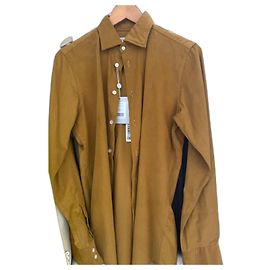 Autre Marque Camicia Richard James in velluto a coste oro cotone