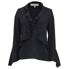 IRO Rüschentop aus schwarzem Polyester - Iro