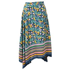 Falda impresa asimétrica Denver de Diane von Furstenberg en viscosa multicolor