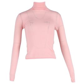 Gabriela Hearst Costa Rollkragenpullover aus rosa Kaschmir-Seide