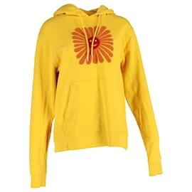 Sudadera bordada Sandro Paris en algodón amarillo