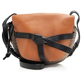 Loewe Piccola Borsa a Spalla in Tweed di Pelle di Vitello Gate