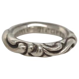 Scroll Band Ring Chrome Hearts Ag925 Silber Auth 128899M