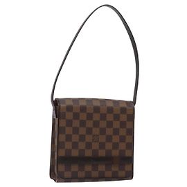 LOUIS VUITTON Damier Ebene Tribeca Mini Shoulder Bag N51162 LV Auth 132175