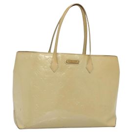 LOUIS VUITTON Borsa a Mano Monogram Vernis Wilshire MM Broncorail M91441 Auth 134792