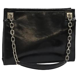 BALLY Tote Bag aus Leder Schwarz Silber Auth 132476 - Bally