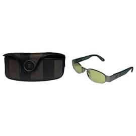 Vintage Fendi Roma Retro Sunglasses Green