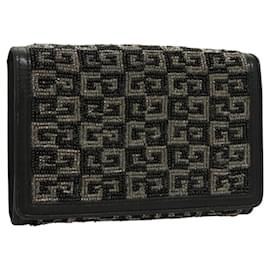GIVENCHY Geldbörse Perlen Schwarz Silber Auth sw1091 - Givenchy