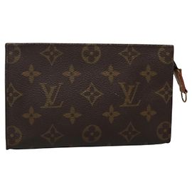 LOUIS VUITTON Pochette Bucket Monogram PM Accessorio LV Auth sw1163