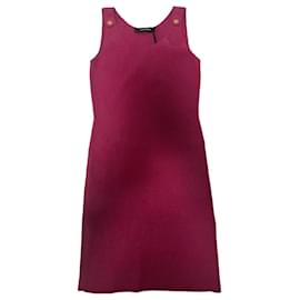 Vestido Mini de Punto Rosa Medusa Versace
